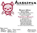 An old description image of Alabaster